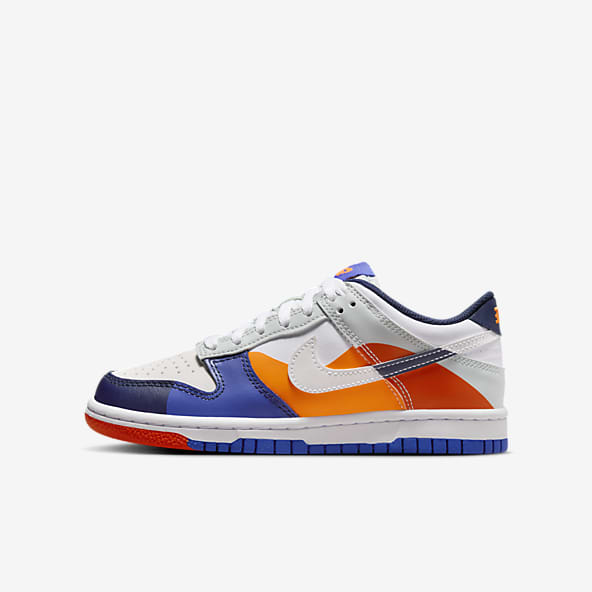 Blue and orange nike dunks or toddlers online